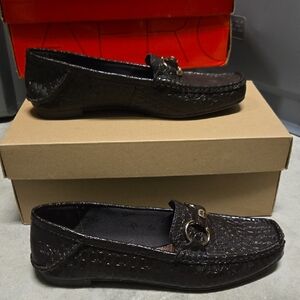 Etienne Aigner Dark Brown Loafers